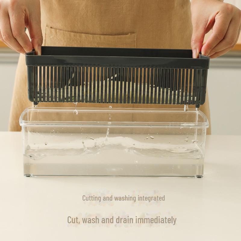 Multifunktionaler Gemüseschneider und -hobel für die Küche – Raspelt, würfelt und reibt Kartoffeln, Radieschen und mehr