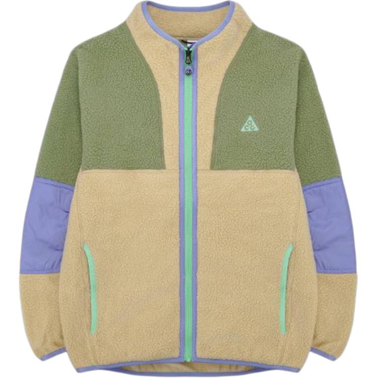 Nike Bunda s dlouhým rukávem na zip s barevnými bloky Dětské bundy DQ8734-334