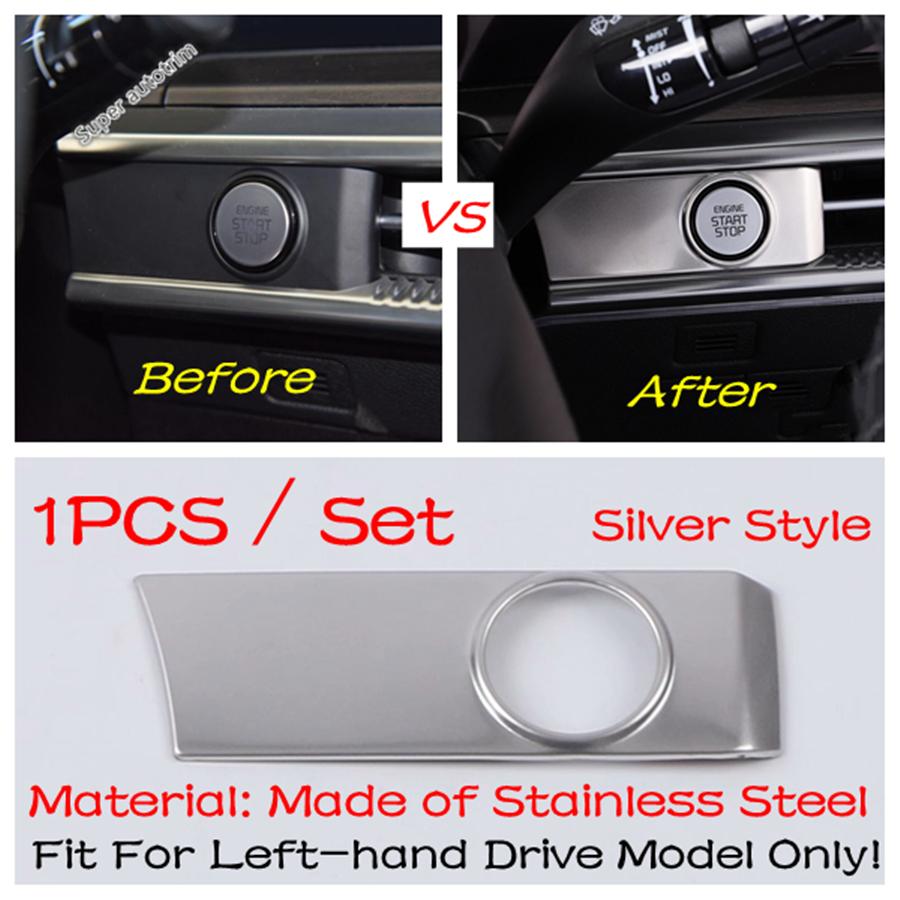 Car Engine Start Stop Button Panel Frame Decoration Cover Trim For KIA Optima / K5 GT  - 2025 Stainless Steel Accessories