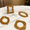 Small Antique Resin Picture Frame Victorian Rectangular Oval Jewelry Display Photo Frame for Weddings Party Decors