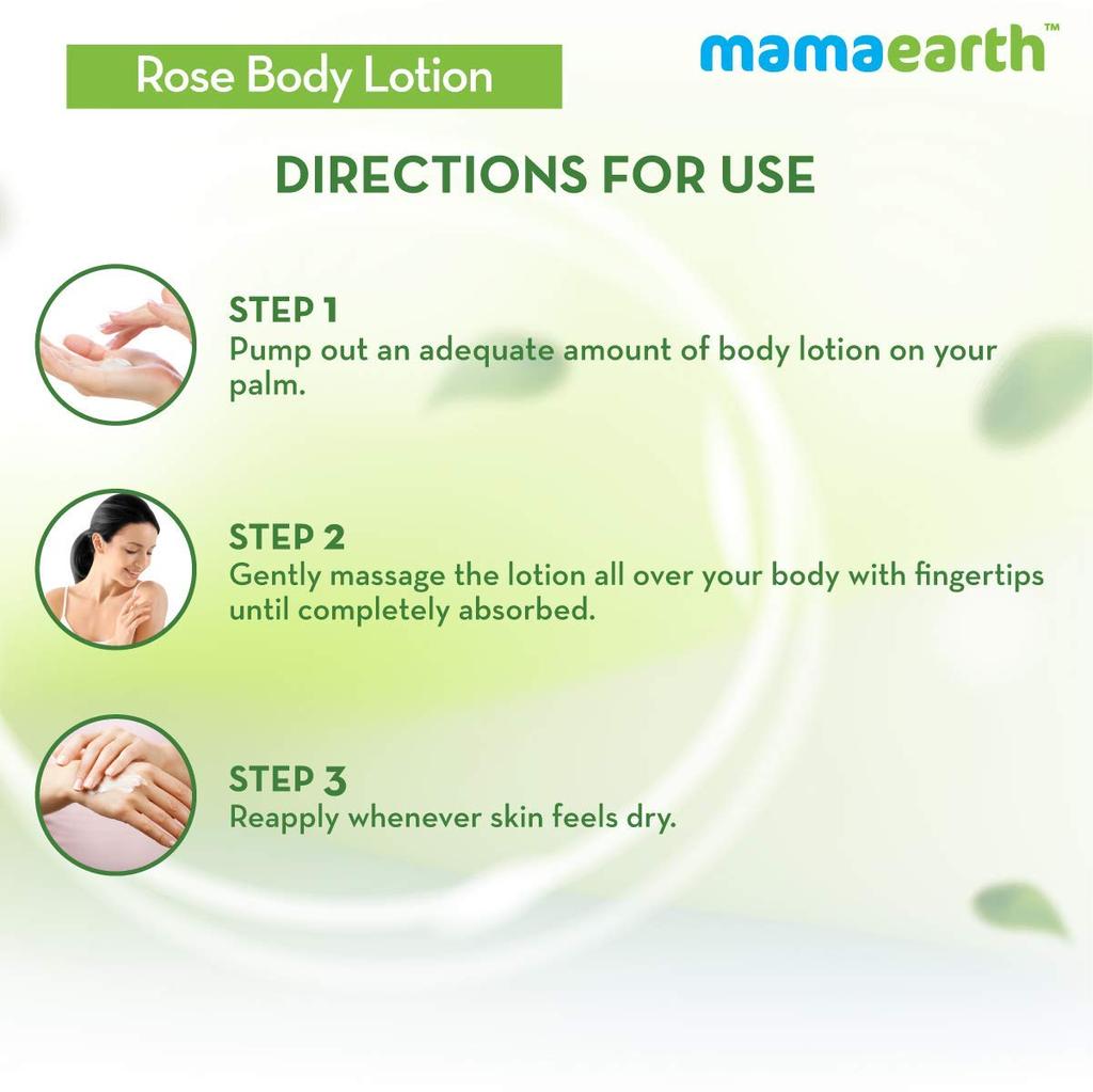 Exclusive Offers!! Mamaearth Rose Body Lotion, 400ml - Pack of 2