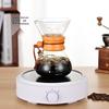 TLXT Wood Chip Glass Coffee Sharing Pot