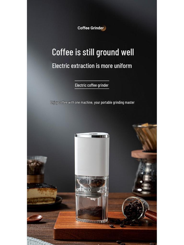 Molinillo de Café Automático Compacto de Acero Inoxidable