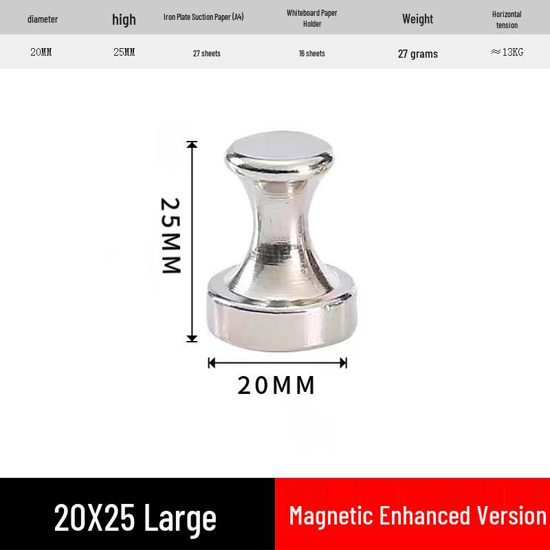 Magnetic Metal Pushpins with Handles for Whiteboards and Display