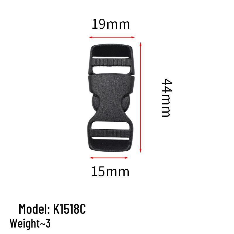 

20MM Double-Pull Plastic Insert Buckle for Backpacks and Bags