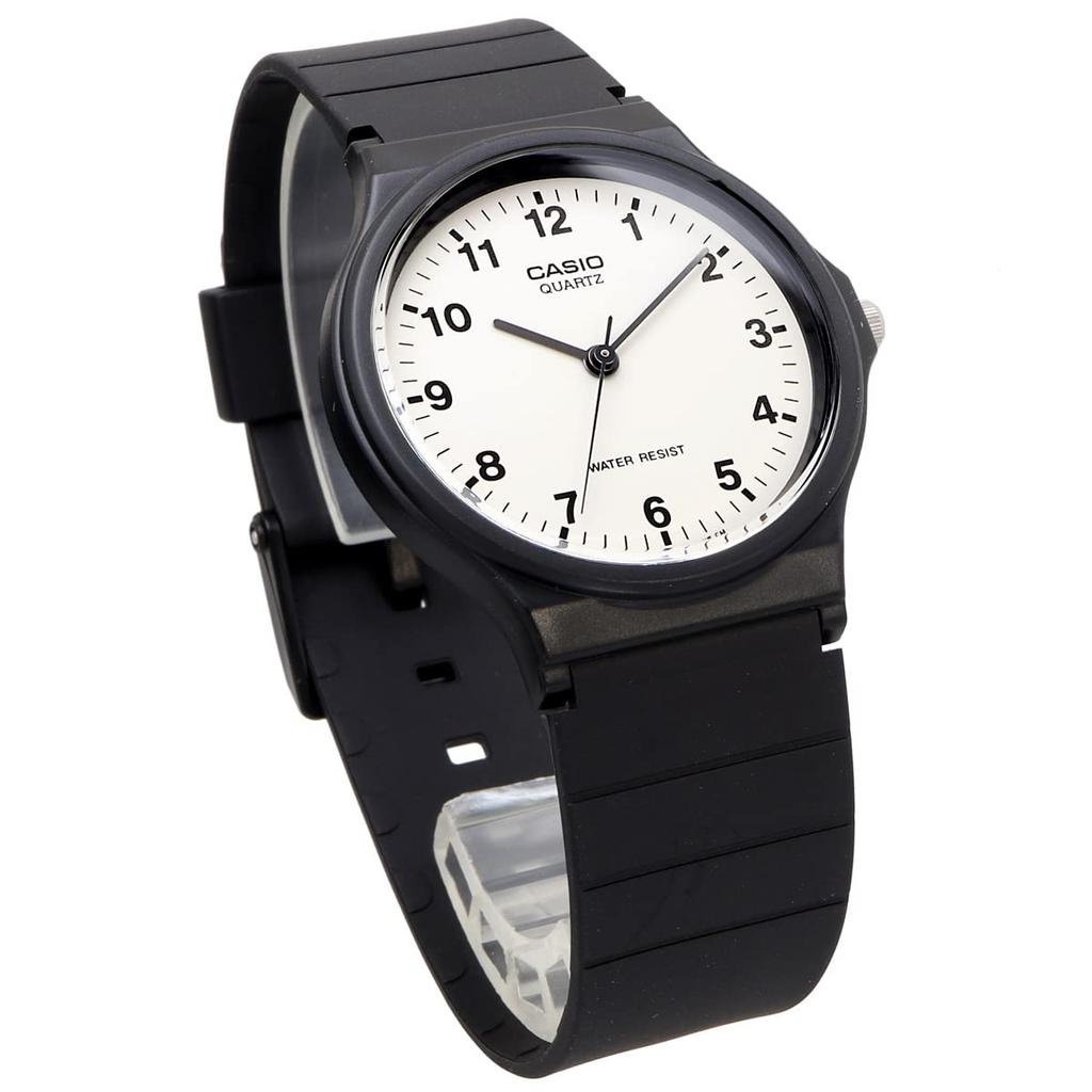 Casio Relógio analógico Chipkashi barato Casio com cinto de uretano unissex branco modelo estrangeiro [Casio] MQ-24-7BL [Item]