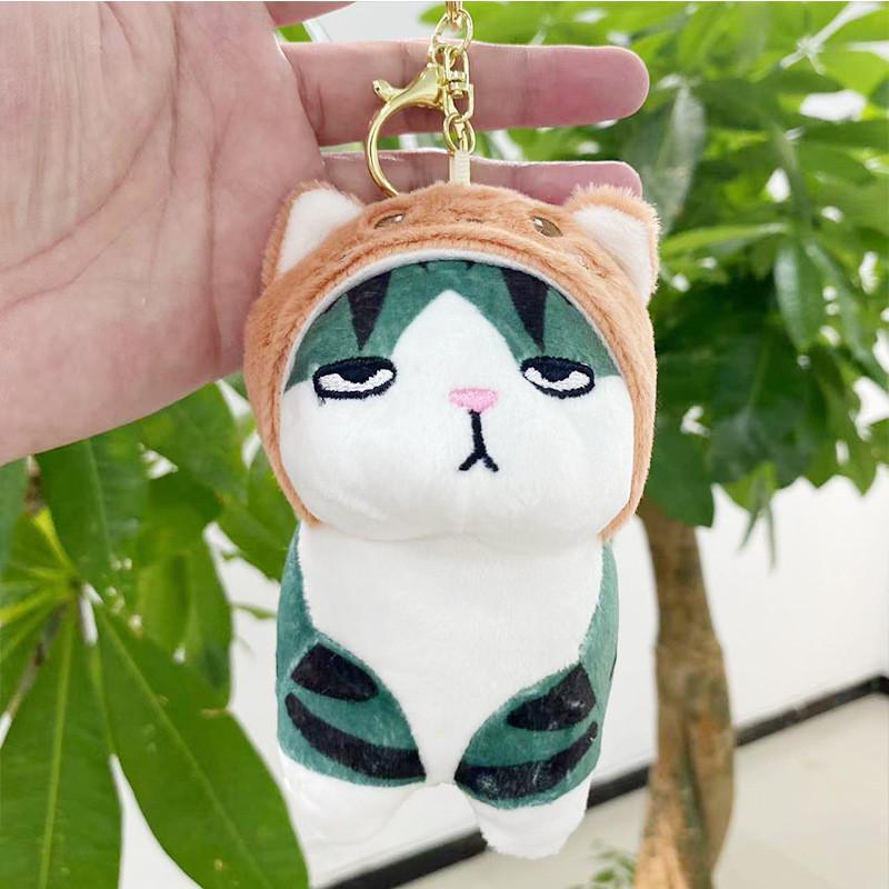 Plush Cat Lovable Keychain Cute Doll Toy Soft Backpack Pendant Awesome Gift For Friends