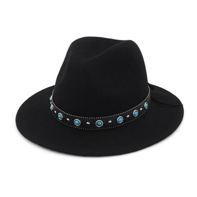 flat brim western hat