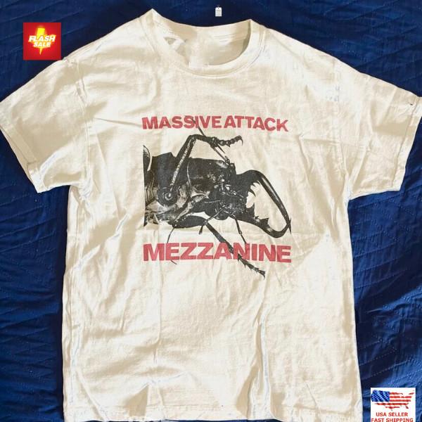 Massive Attack Mezzanine Classic T-Shirt – Unisex Band Tee, Full Size S–5XL Unisex T-Shirt XXL
