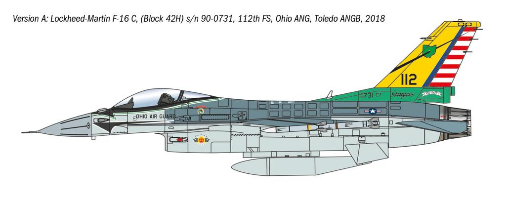 Italeri 1/48 War Thunder F-16C Fighting Falcon Plastic Model Kit IT35105 (Airplane)
