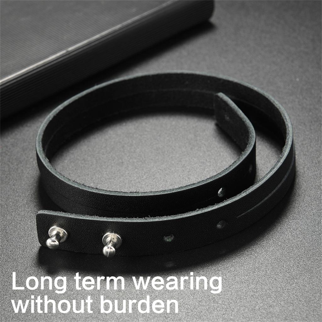 Adjustable Vintage Leather Leather Bracelet for Men and Women With Alloy Clasp Length Portable Jewelry
