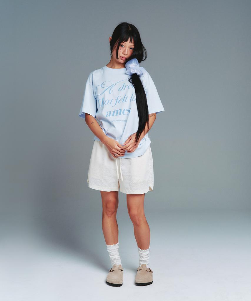 AMES-WORLDWIDE Classic Stripe Easy Shorts Ivory
