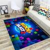 Block Blast Kids Rug Colorful Cartoon Puzzle Game Carpet Non Slip Play Mat For Children Bedroom Living Room