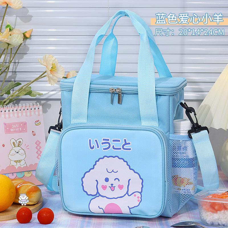 New portable outdoor picnic bag cartoon portable lunch box bag student office workers bring meals