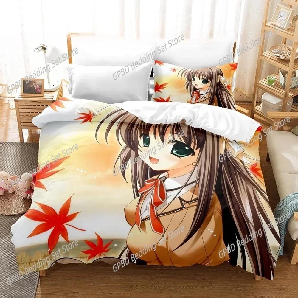 Luxury New 3D Print Kawaii Girls Yae Sakura (Shuffle!) Bedding Set Cartoon Anime Adult Kid Bedroom Duvetcover Sets