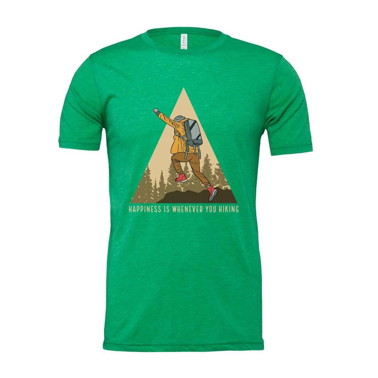 

Unisex Hiking Graphic Tee For Outdoor Enthusiasts With Triangle Mountain Landsca 2XL