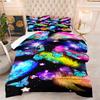 Butterfly Print Comforter Set - 3 Piece Set - Colorful Butterfly Design - Microfiber Comforter Cover