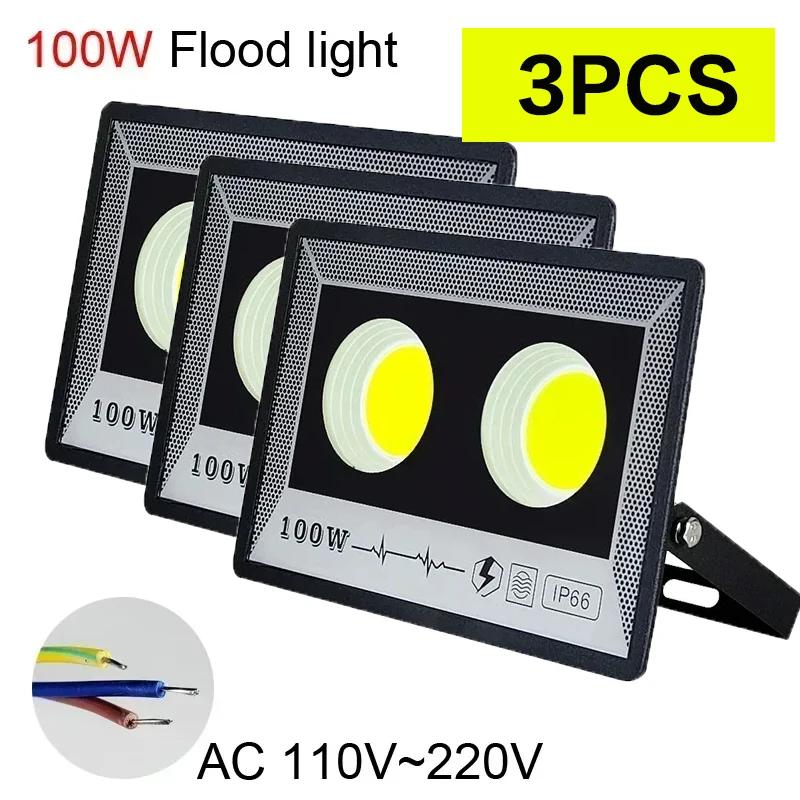 AC LED FloodLight Waterproof High Bright Outdoor Garden Projector Lighting 50W 100W 200W 300W 500W Spotlight Wall Flood Lights