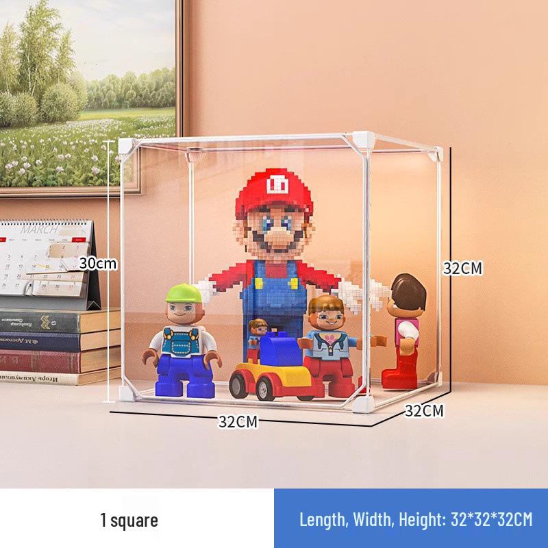 Lego Display Cabinet: Acrylic-Like Storage Box for Building Blocks or Gundam Models [direct sales, worry-free after-sales]