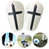 1 Pair Mini Soccer Shin Guards Cross Small Football Shin Pads Shock Absorbing Soccer Leg Protector for Men Women