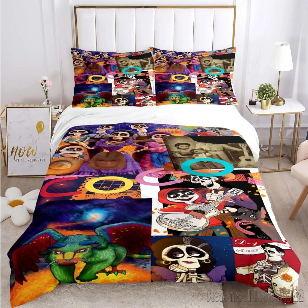 Wzór Coco Miguel Zestaw Poszewki na Kołdrę HD Poszwa na Kołdrę dla Dzieci Zestawy Pościeli Pościel Dekoracja Sypialni