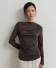 TOWAV Blur Drape Tee_Charcoal