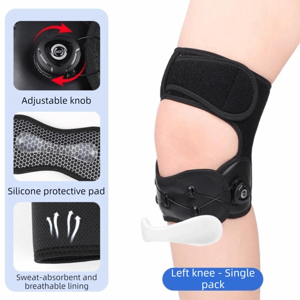 Adjustable Knob Knee Brace Soft Silicone Cushion Knee Wrap Knee Pad Jump-Rope Workouts