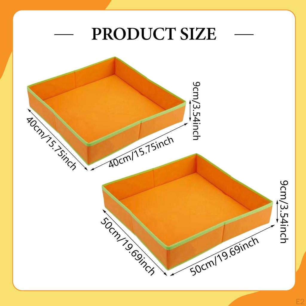 Kids Sandbox Tray Children Outdoor Box Funny Toy Smooth Large Space Portable Entertainment