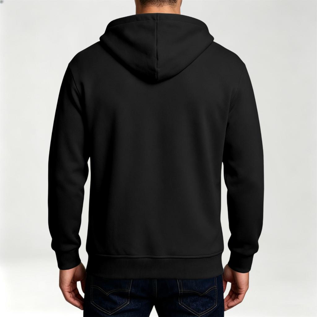 Casual Heren Sweatshirt met Kwartrits en Capuchon voor Dagelijks Gebruik