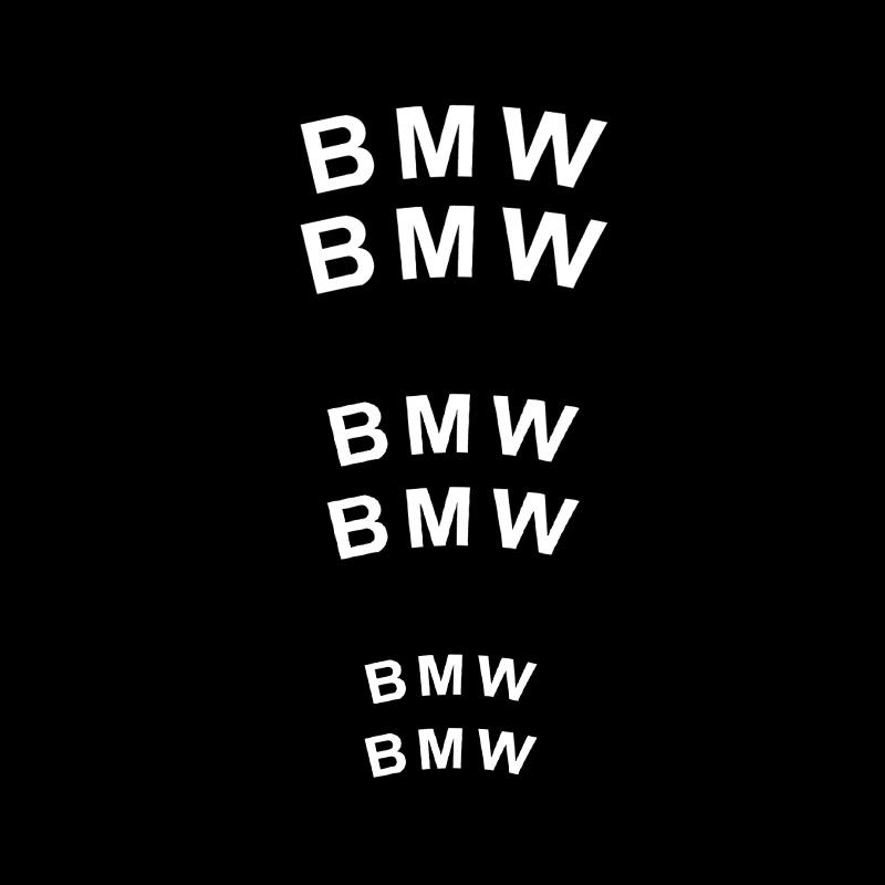6pc Heat Resistance Caliper Decals Wheel Decor Vinyl Sticker For BMW M Power Performance M3 M5 X1 X6 X3 X5 E39 E46 F11 F12 F07 ydbn48