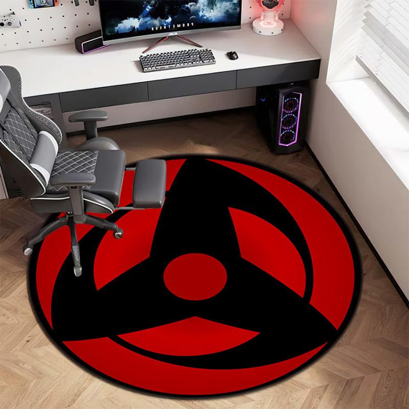 Famous cartoon NARUTO protagonist Uzumaki Naruto round carpet soft home decoration anti-slip door mat outdoor picnic mat carpet M2