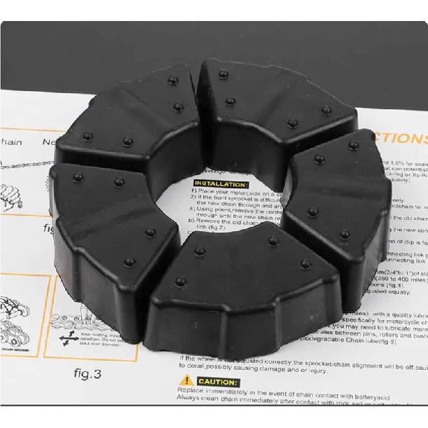 Macbor Montana XR5 Lexmoto 500X KOVE 500X Rear Wheel Rubber Damper Rear Sprocket Damper 1 Set 5 Pcs