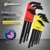 BONDHUS US Imperial Ball End Extra Long Hex Key Set