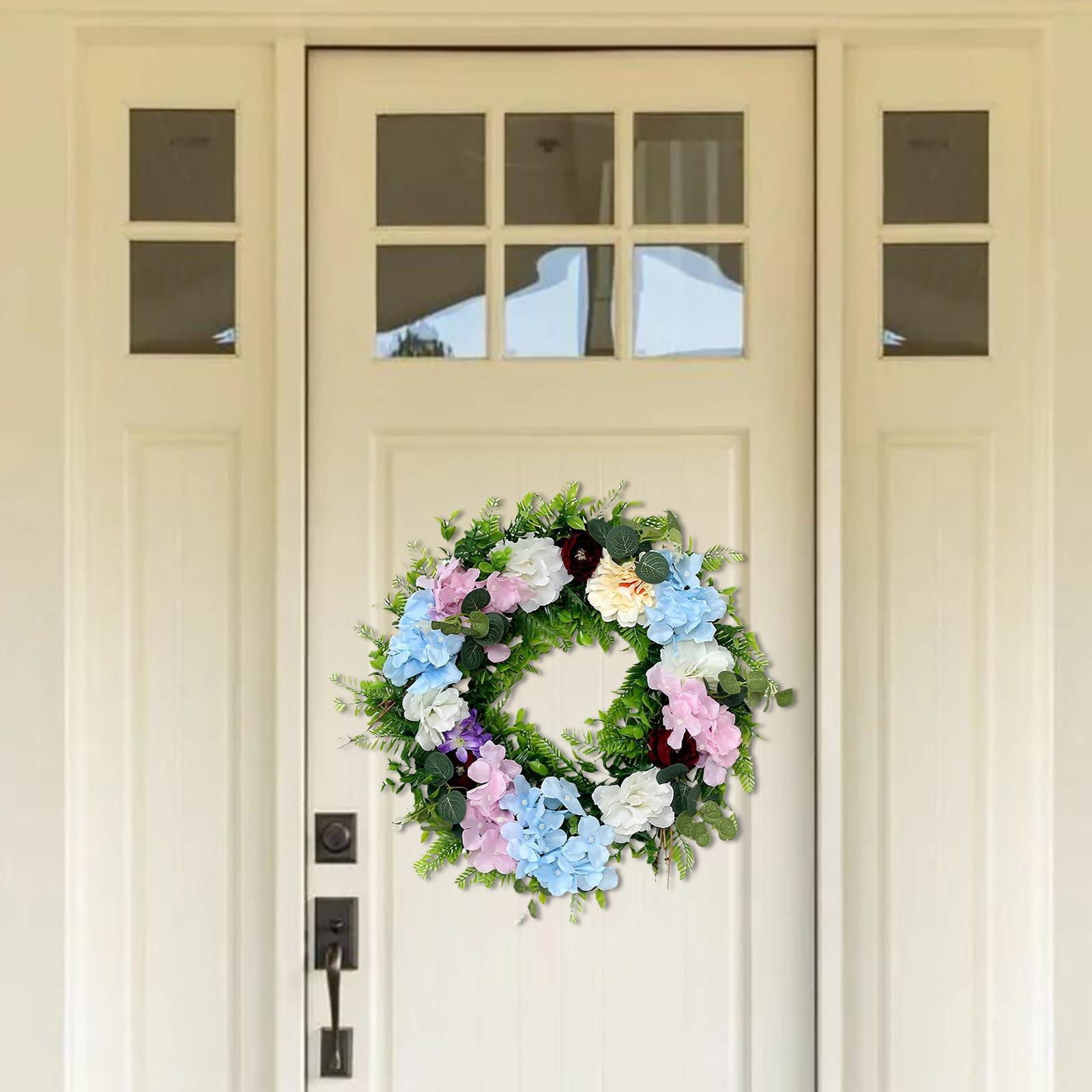 

Captivating Venue Transformation Garland Door Hanging Ideal Christmas Wreath Door Hanging Decoration Props Home Decor небесно-голубой