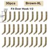 30x Carp Fishing Accessories Hook Kickers Line Aligner Size S/M/L/XL/XXL Fit For Shank Hook 1/2/4/6/8/10 Hair Rigs Tackle