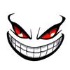 Reflective Car Decal, Waterproof Devil Smile Eye Car Sticker, Funny