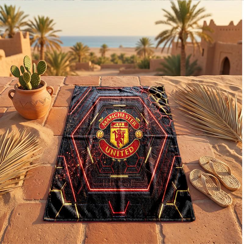 Manchester United Print Mikrofaser Strandtuch Schnelltrocknend Saugfähig Großes Handtuch für Strand Schwimmen Reisen