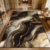 Covor cu Textură de Marmură Luxos Sufragerie Abstract Curățare Ușoară Covorașe Zonă Mare Dormitor Decorare Covoraș Podea Lavabil Antiderapant