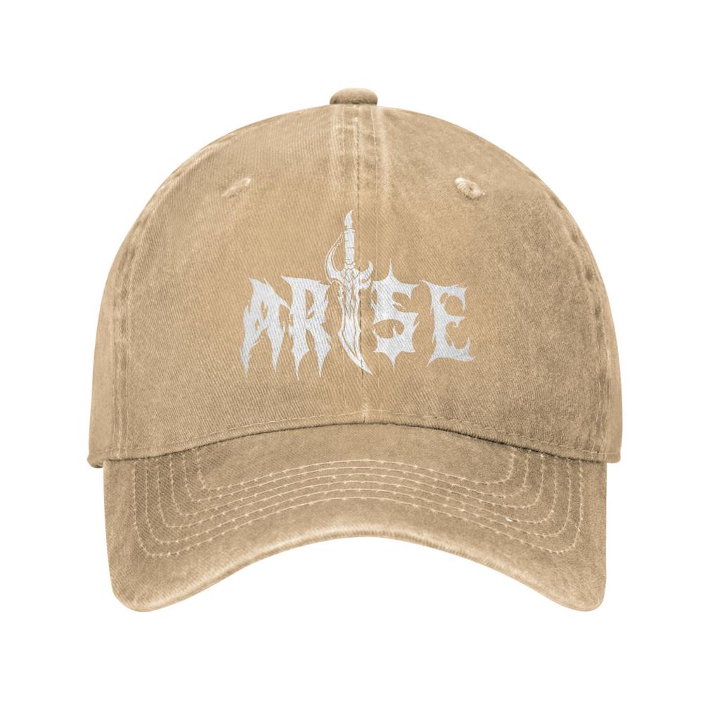 Fashion ARISE! 005 Solo Leveling Sung Jinwoo Baseball Cap Unisex Style Distressed Denim Headwear Running Golf Soft Caps Hat