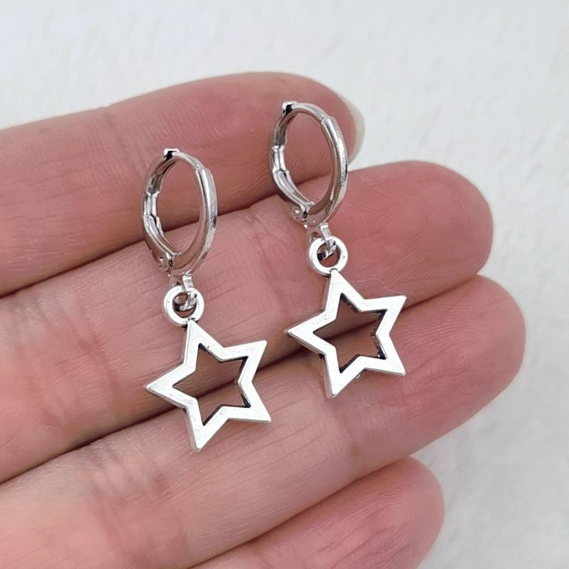 Creative Star Earrings - Fashionable Silver Earrings for Women