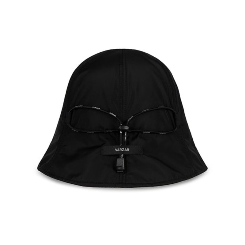 VARZAR VARZAR Label String Bucket Hat Black