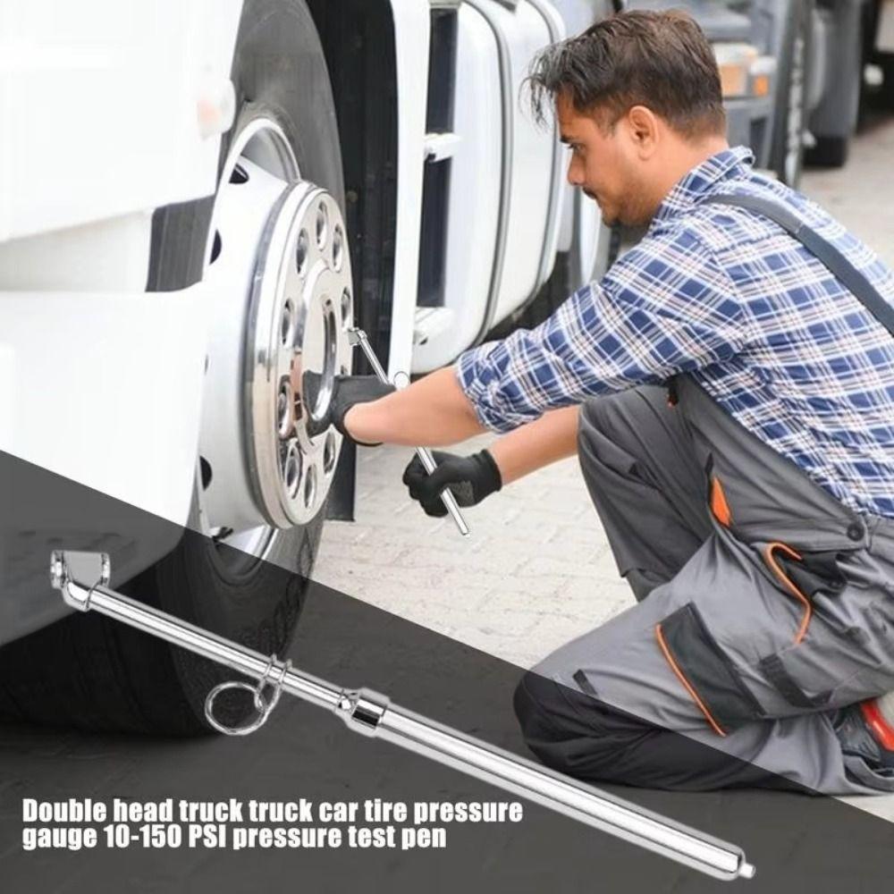 Portable Air Pressure Gauge High Precision Mechanical Air Gage Tire Pressure Gauge RV Vehicle