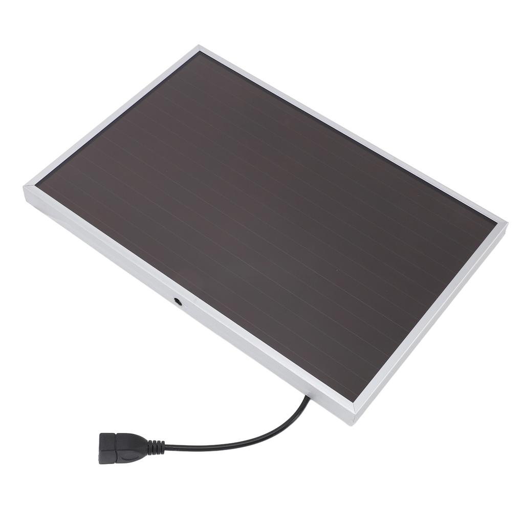 20W 12V Solar Panel Aluminum Frame Amorphous Silicon Panel High Temperature Resistant Fireproof USB