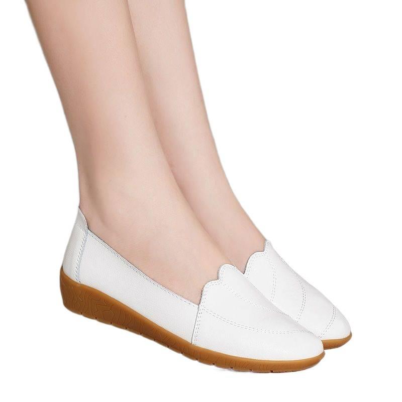 Soft-soled mother shoes beef tendon sole non-slip maternity shoes hollow wedge heel sandals versatile breathable casual single shoes women