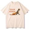 Monkey Punch Graphic T Shirts Baby Monkey Holding Plush Toy Clothing Animal Lover Gift Cotton Tee Cute Cozy Unisex Tshirts YK