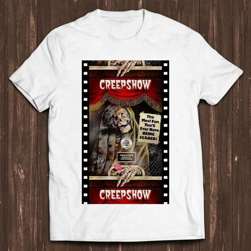 Creep Show Inspired Parody Cool Gift Horror 80s Halloween Skull Funny Tee T Shirt C26