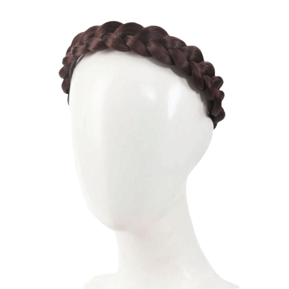 Fashion Wig Twist Braided Headband Synthetic Elastic Non-slip Hair Bands Women Hoop  Daily Wear