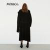 MO&Co. Women's Alpaca Wool Blend Long Knitted Cardigan Coat with Belt