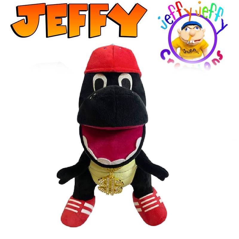 Puppet Jeffy Hand Plush Toy Cosplay Game Stuffed Doll Cartoon Gift Children
