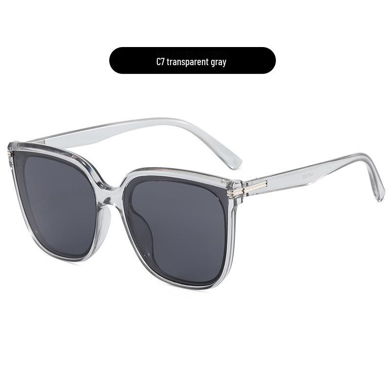 Korean Celebrity Style Women's Large Frame UV Protection Fashion Sunglasses